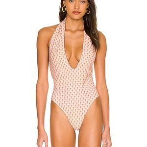 Tularosa One Piece Swimsuit- Orange Shells